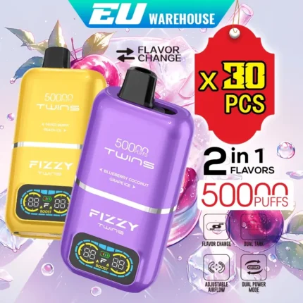 Fizzy Twins 50000 Puffs Disposable Vape 30pcs