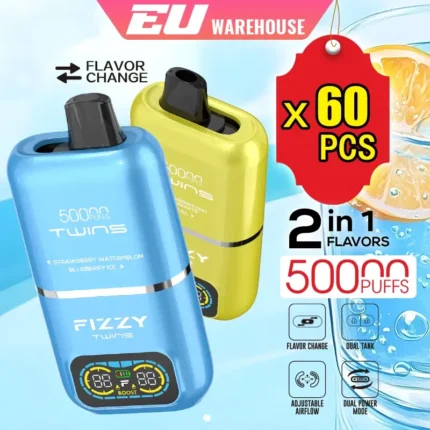 Fizzy Twins 50000 Puffs Disposable Vape 60pcs