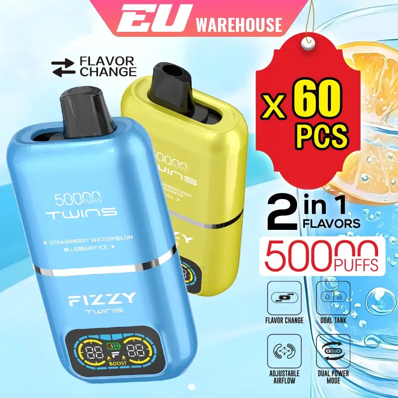 Fizzy Twins 50000 Puffs Disposable Vape 60pcs