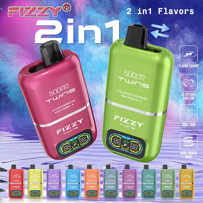 Fizzy Twins 50000 Puffs Disposable Vape