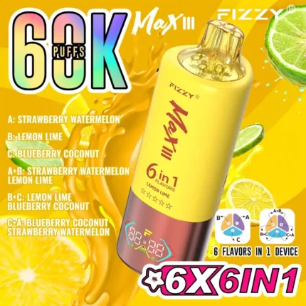 Fizzy Max III 6in1 60K 60000 Puffs-1-1