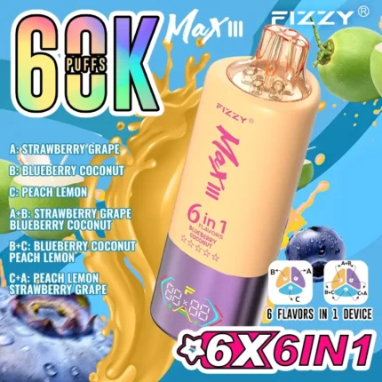 Fizzy Max III 6in1 60K 60000 Puffs-3-1