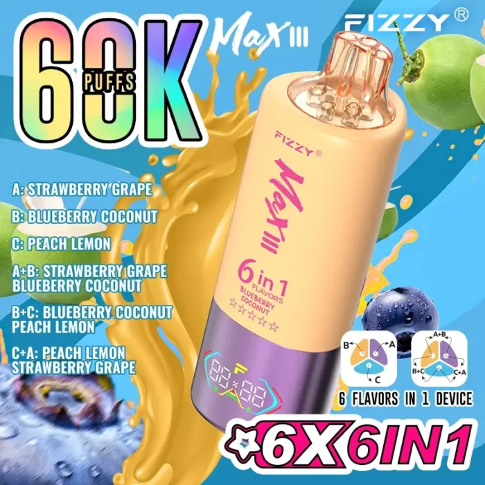 Fizzy Max III 6in1 60K 60000 Puffs-3-1