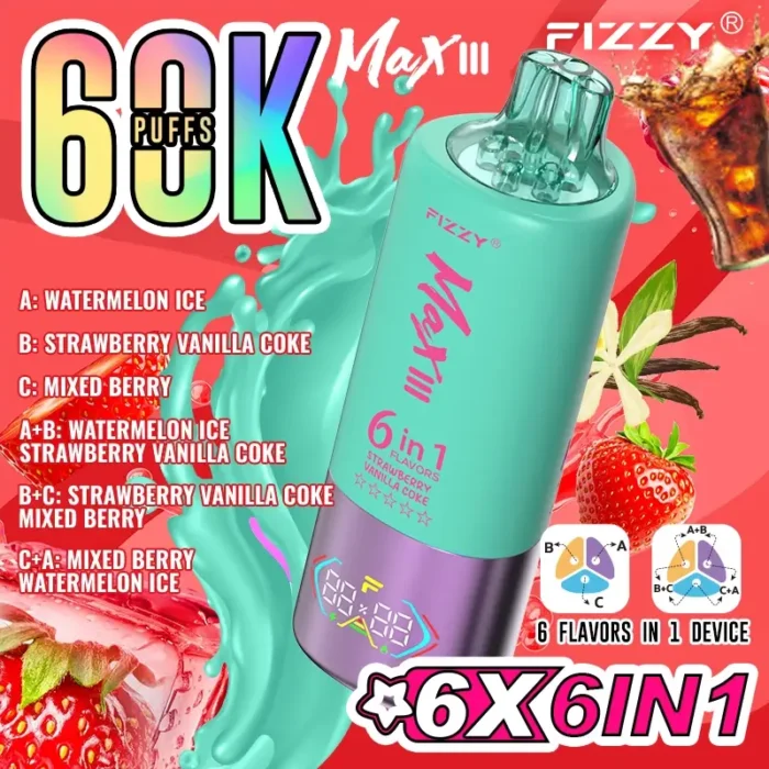 Fizzy Max III 6in1 60K 60000 Puffs-4-1