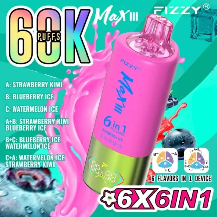 Fizzy Max III 6in1 60K 60000 Puffs-6-1