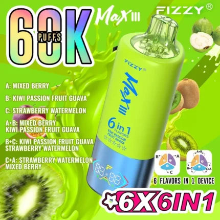 Fizzy Max III 6in1 60K 60000 Puffs-9-1