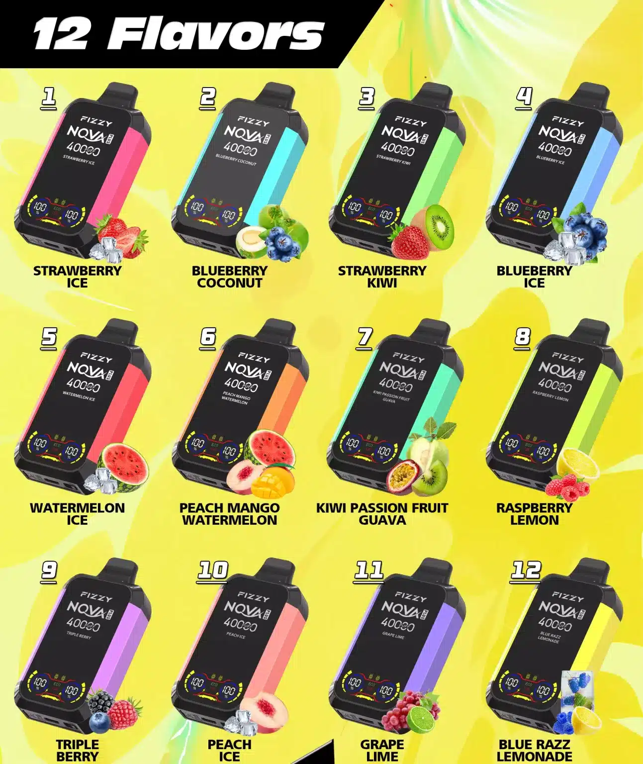 FIZZY NOVA PLUS 40K 40000 puffar Smaker