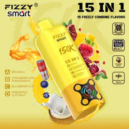 Fizzy 15-in-1 150K Puffs Oplaadbare Wegwerp Vape smaken 3